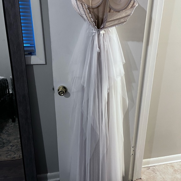 Bridal corset tulle full-length dress - Picture 5 of 7